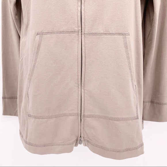 Eileen Fisher Light Brown Zip Up Jacket Sz PS - Picture 3 of 6